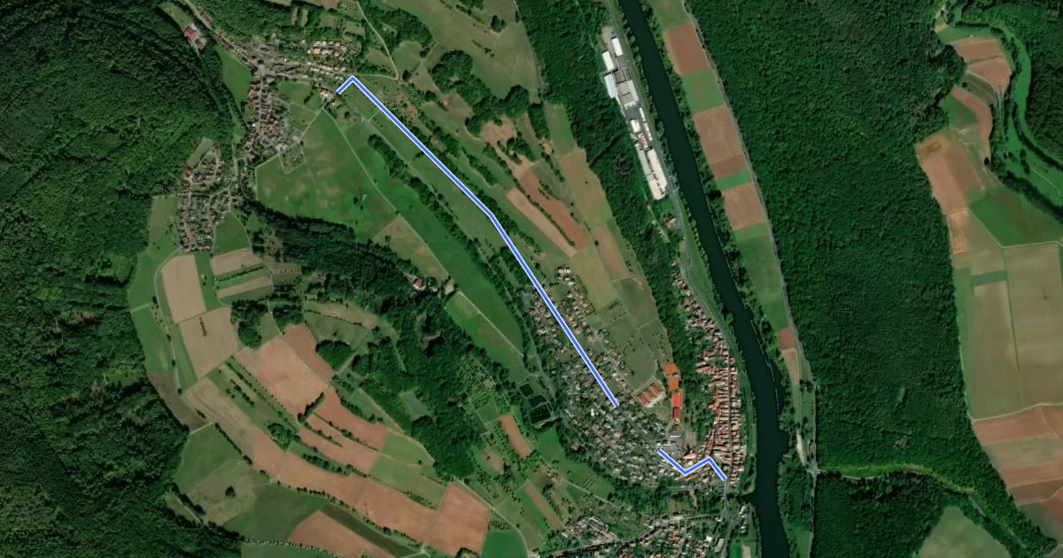 Маршрут Ortswanderweg Hafenlohr 1 на спутниковом снимке