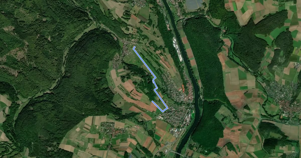Маршрут Ortswanderweg Hafenlohr 2 на спутниковом снимке