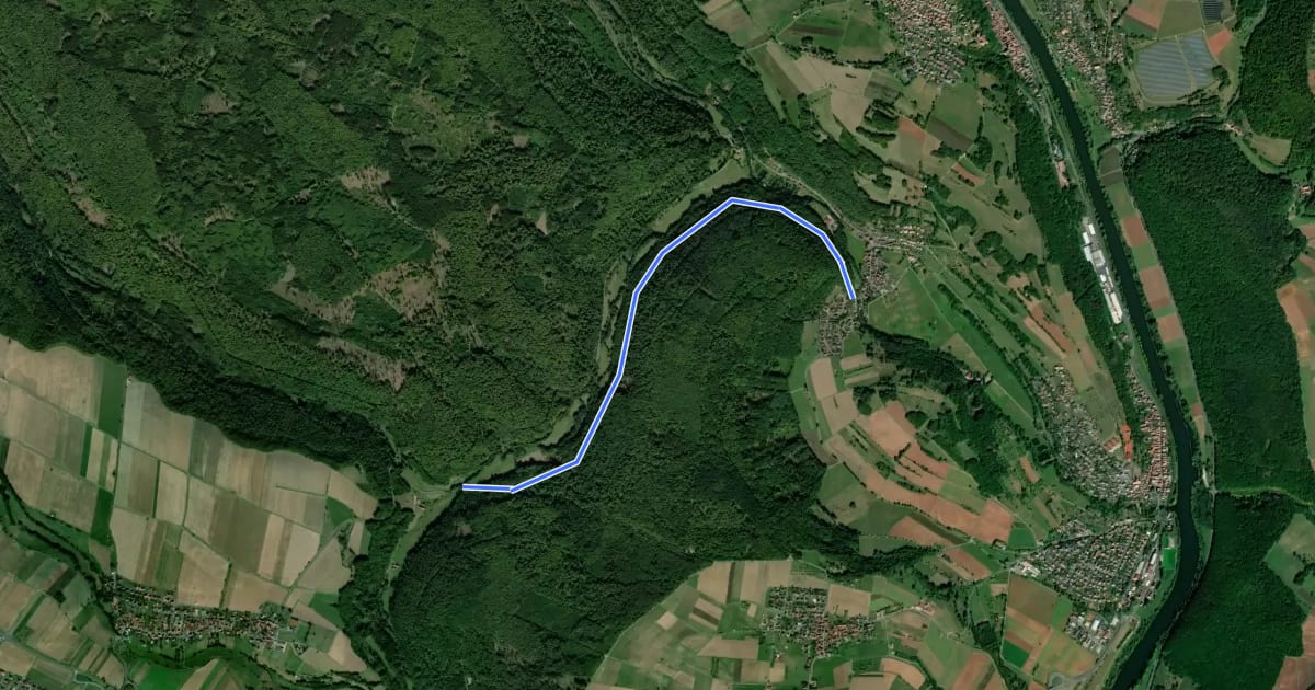 Маршрут Ortswanderweg Hafenlohr 5 на спутниковом снимке