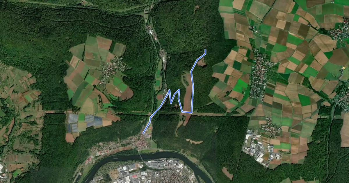 Маршрут Ortswanderweg Hasselberg 4 на спутниковом снимке