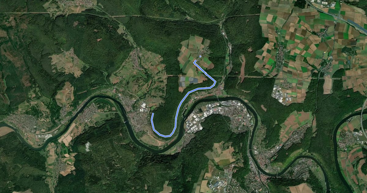 Маршрут Ortswanderweg Hasselberg 5 на спутниковом снимке