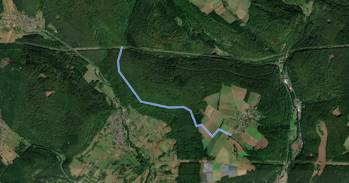 Маршрут Ortswanderweg Hasselberg 6 на спутниковом снимке