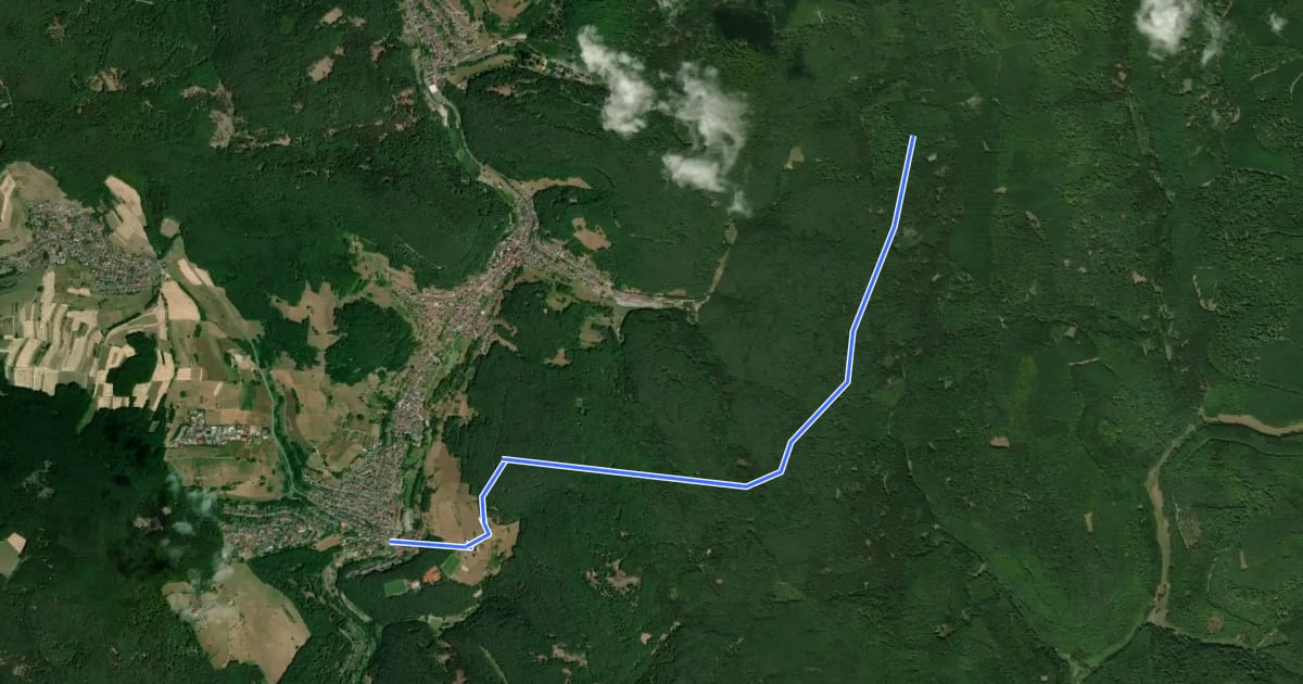 Маршрут Ortswanderweg Heimbuchenthal 2 на спутниковом снимке