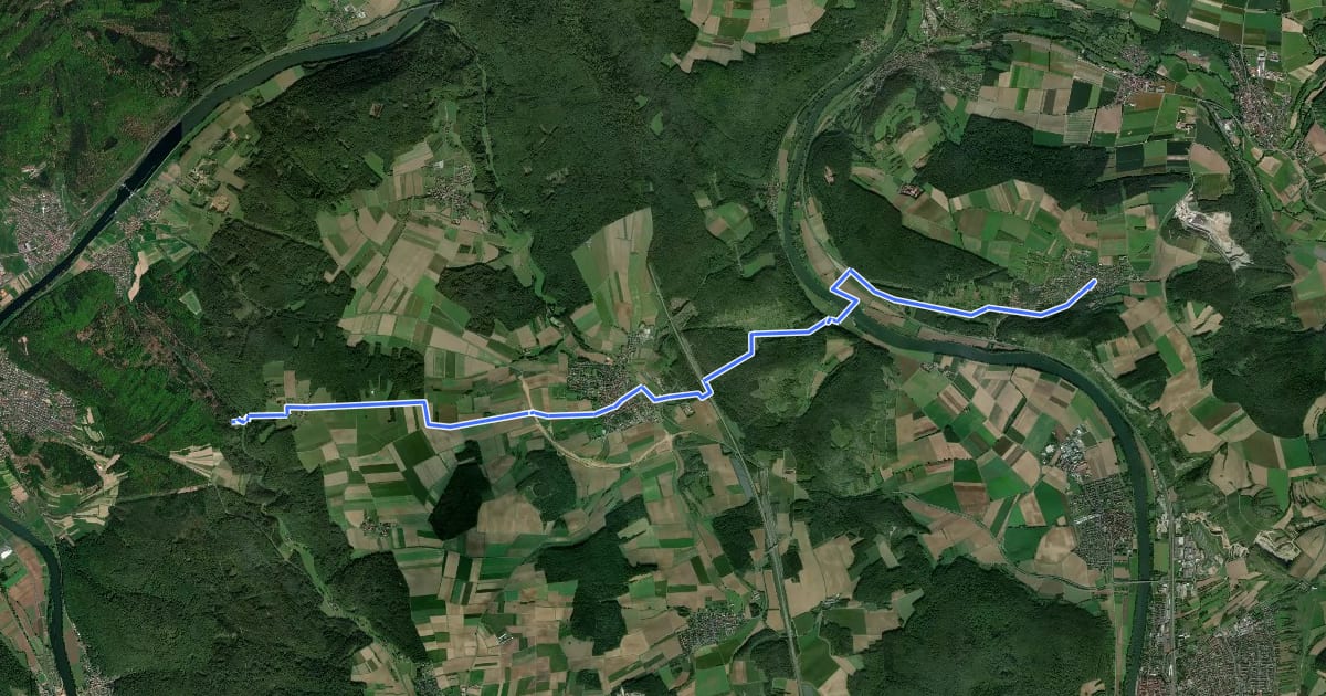Маршрут Ortswanderweg Karlstadt 3 на спутниковом снимке