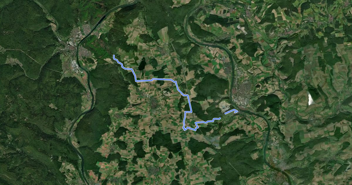 Маршрут Ortswanderweg Karlstadt 6 на спутниковом снимке