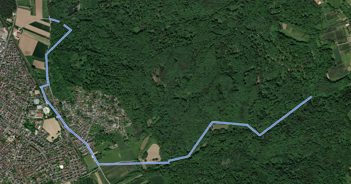 Маршрут Ortswanderweg Kleinostheim1 на спутниковом снимке