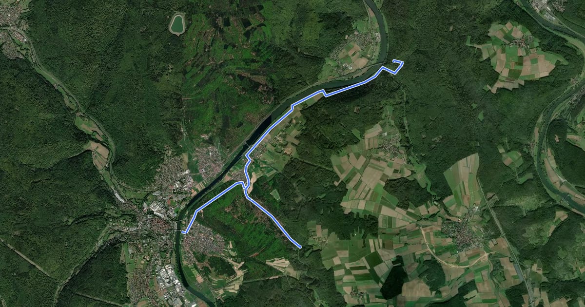 Маршрут Ortswanderweg Lohr 3 на спутниковом снимке