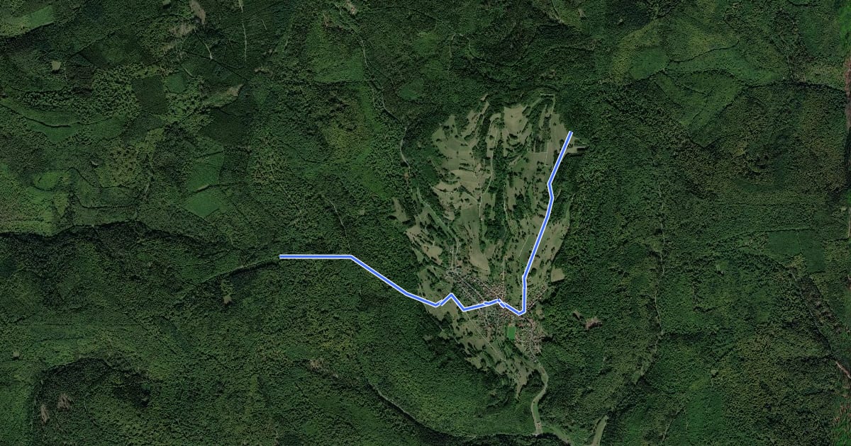 Маршрут Ortswanderweg Lohr 9 на спутниковом снимке