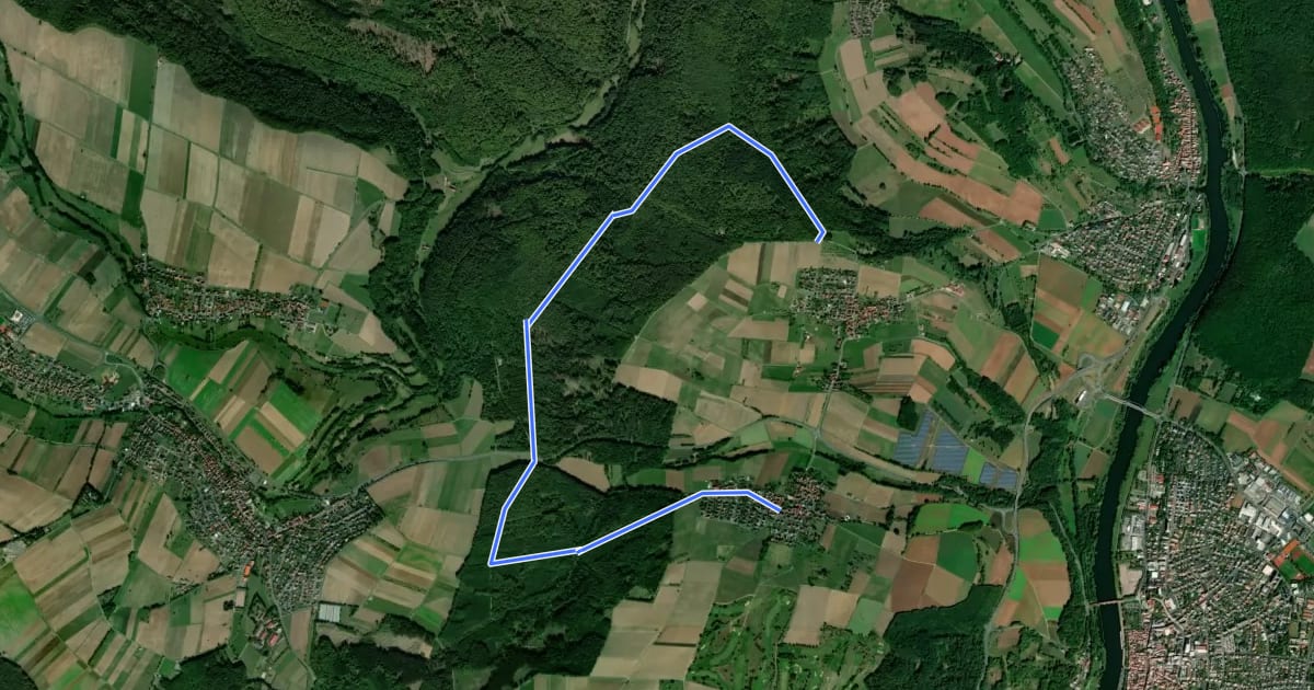Маршрут Ortswanderweg Marktheidenfeld 6 на спутниковом снимке