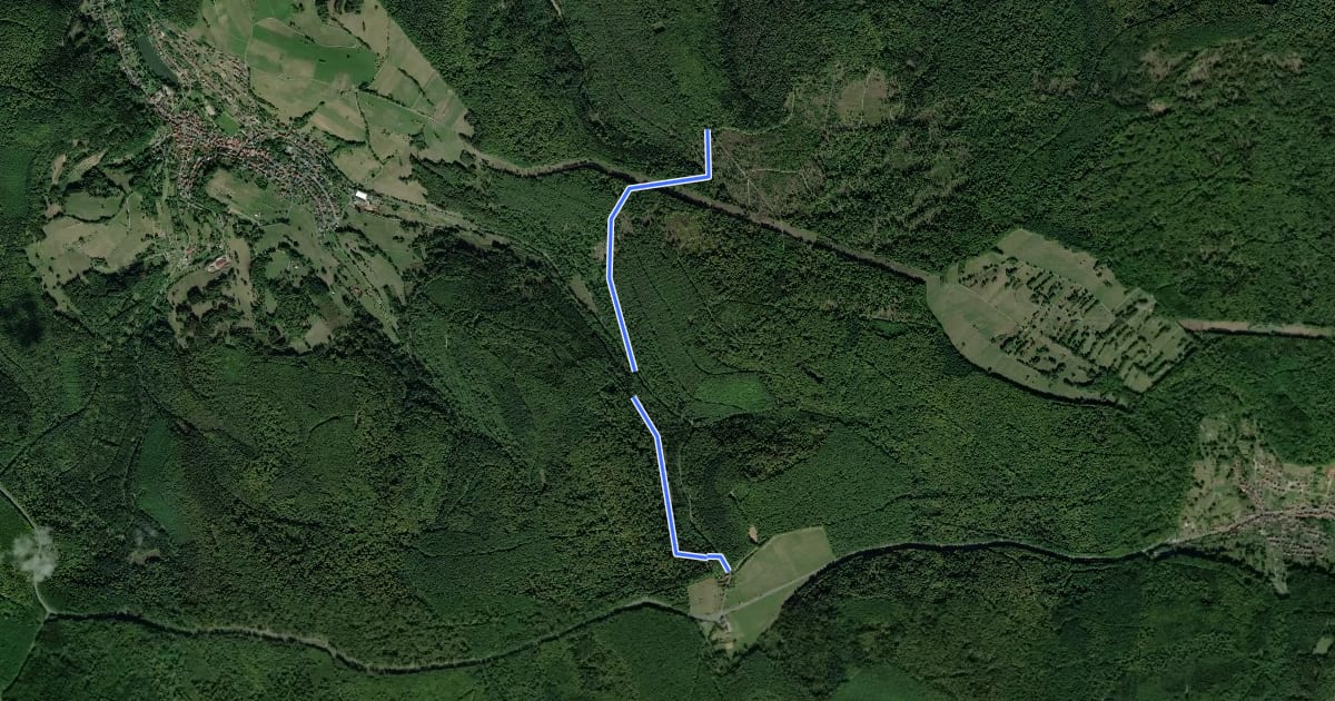 Маршрут Ortswanderweg Neuhütten 2 на спутниковом снимке