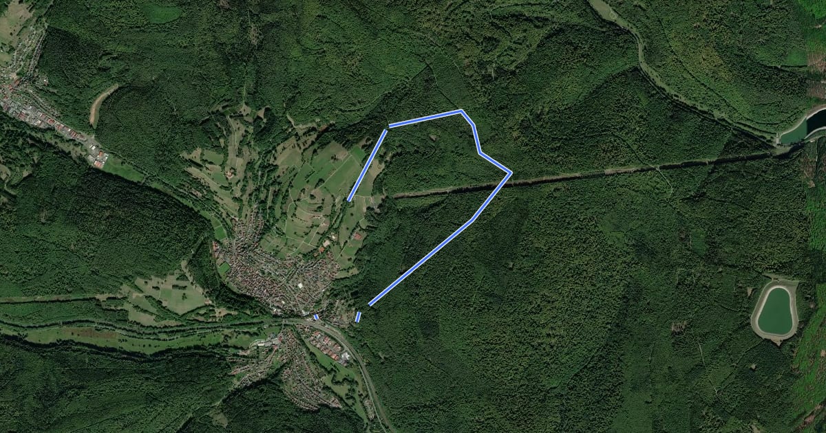 Маршрут Ortswanderweg Partenstein 3 на спутниковом снимке