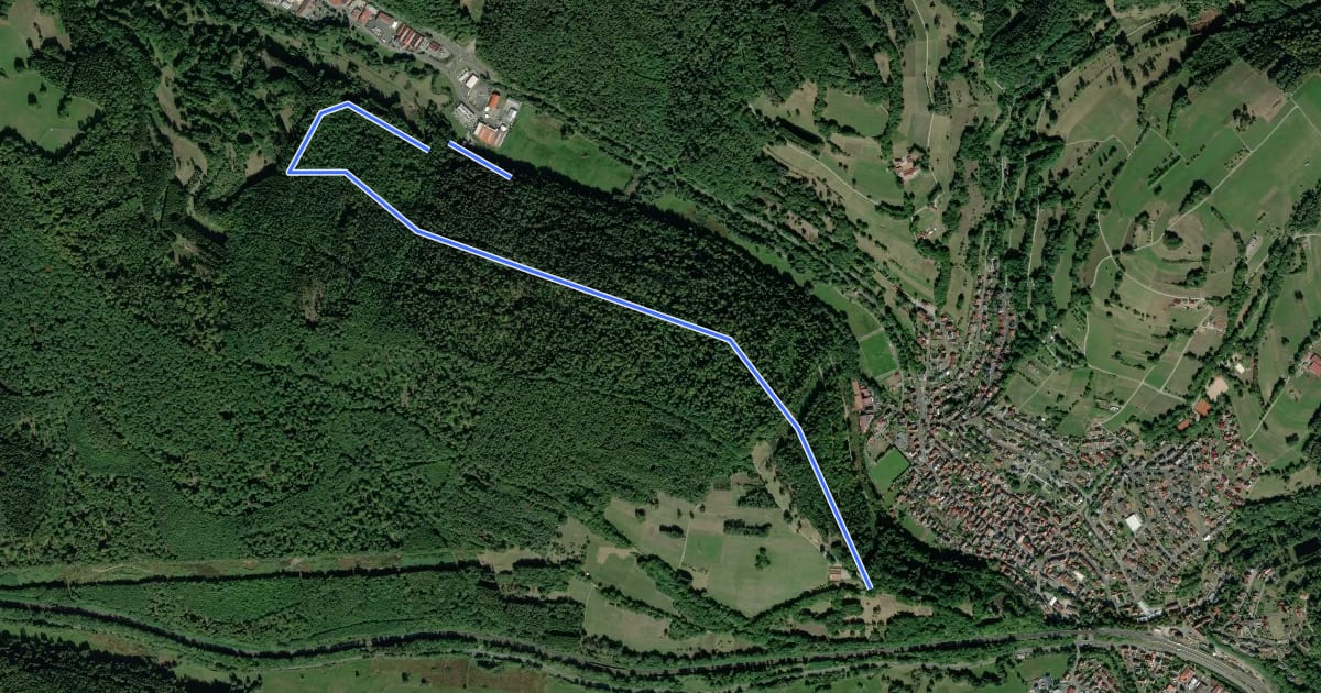 Маршрут Ortswanderweg Partenstein 7 на спутниковом снимке
