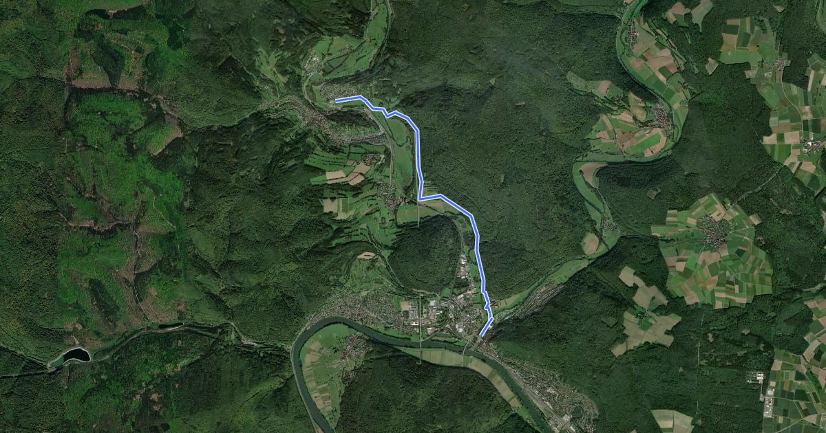 Маршрут Ortswanderweg Rieneck 3 на спутниковом снимке