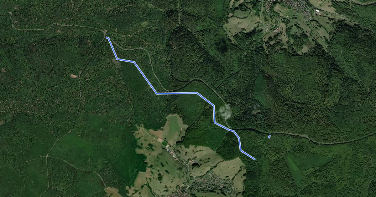 Маршрут Ortswanderweg Rothenbuch 1 на спутниковом снимке