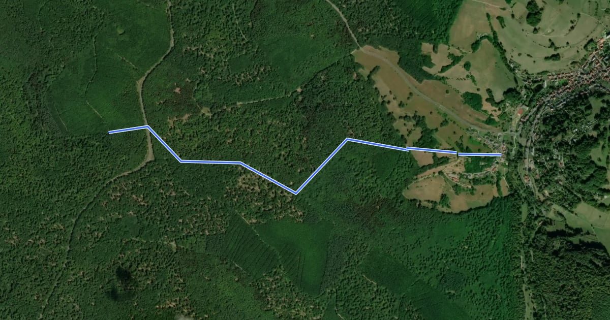 Маршрут Ortswanderweg Rothenbuch 4 на спутниковом снимке