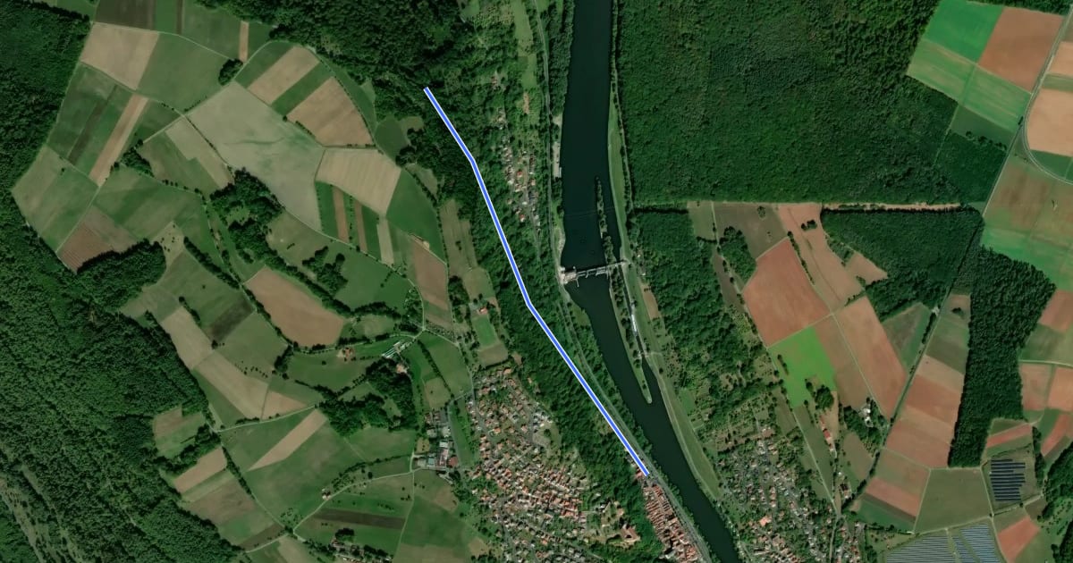 Маршрут Ortswanderweg Rothenfels 3 на спутниковом снимке