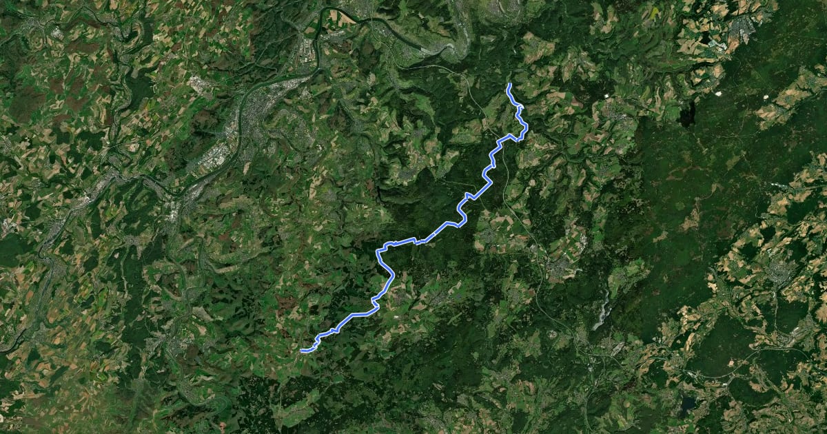 Маршрут Osburger Hochwald на спутниковом снимке