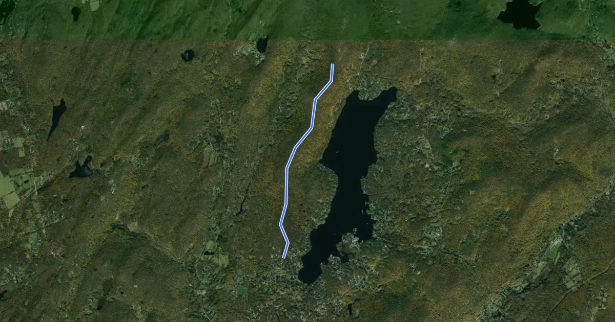 Маршрут Oscawana Ridge Trail на спутниковом снимке