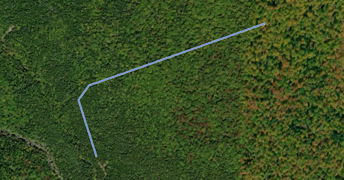 Маршрут Osgood Cutoff на спутниковом снимке