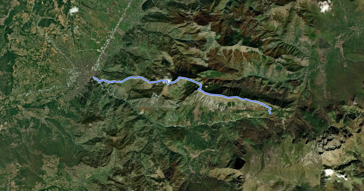 Маршрут Oshlak Trail на спутниковом снимке