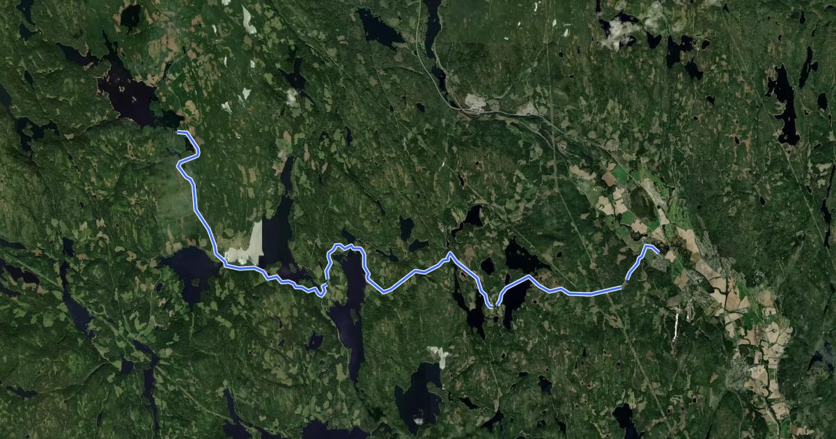 Маршрут OSL94 на спутниковом снимке