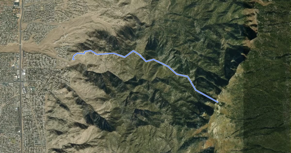 Маршрут Oso Ridge Trail на спутниковом снимке