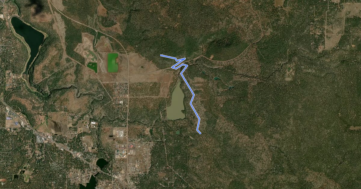 Маршрут Osprey Connector Trail на спутниковом снимке