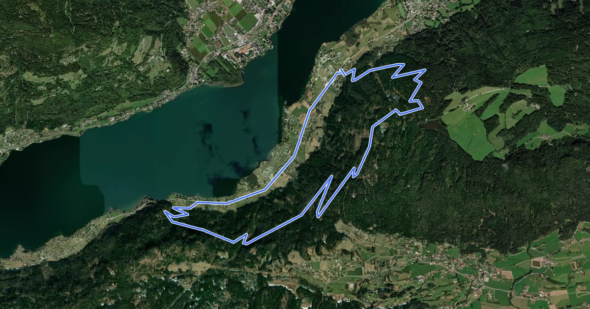 Маршрут Ossiacher Tauern Tour на спутниковом снимке