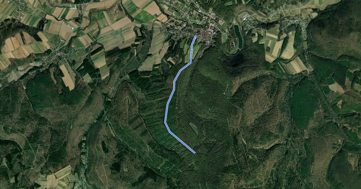 Маршрут Ostösterreichischer GLW07 Waldvariante на спутниковом снимке