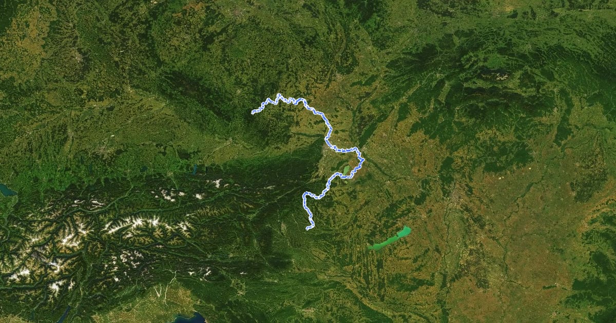 Маршрут Ostösterreichischer Grenzlandweg 07 на спутниковом снимке
