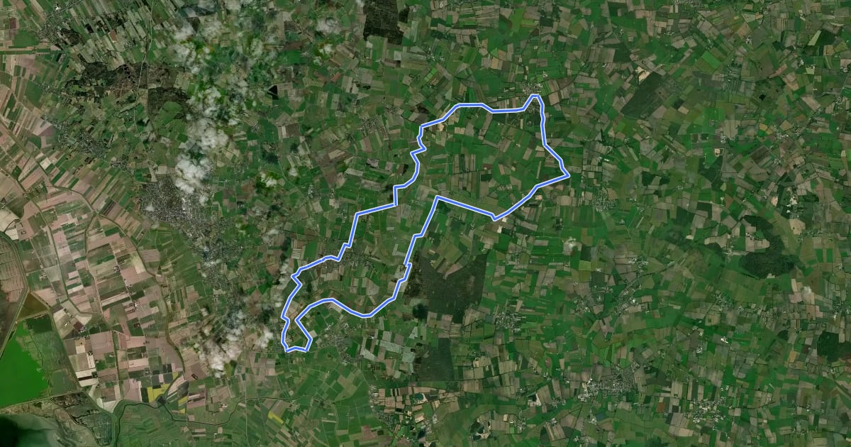 Маршрут Ostenautal-Route на спутниковом снимке