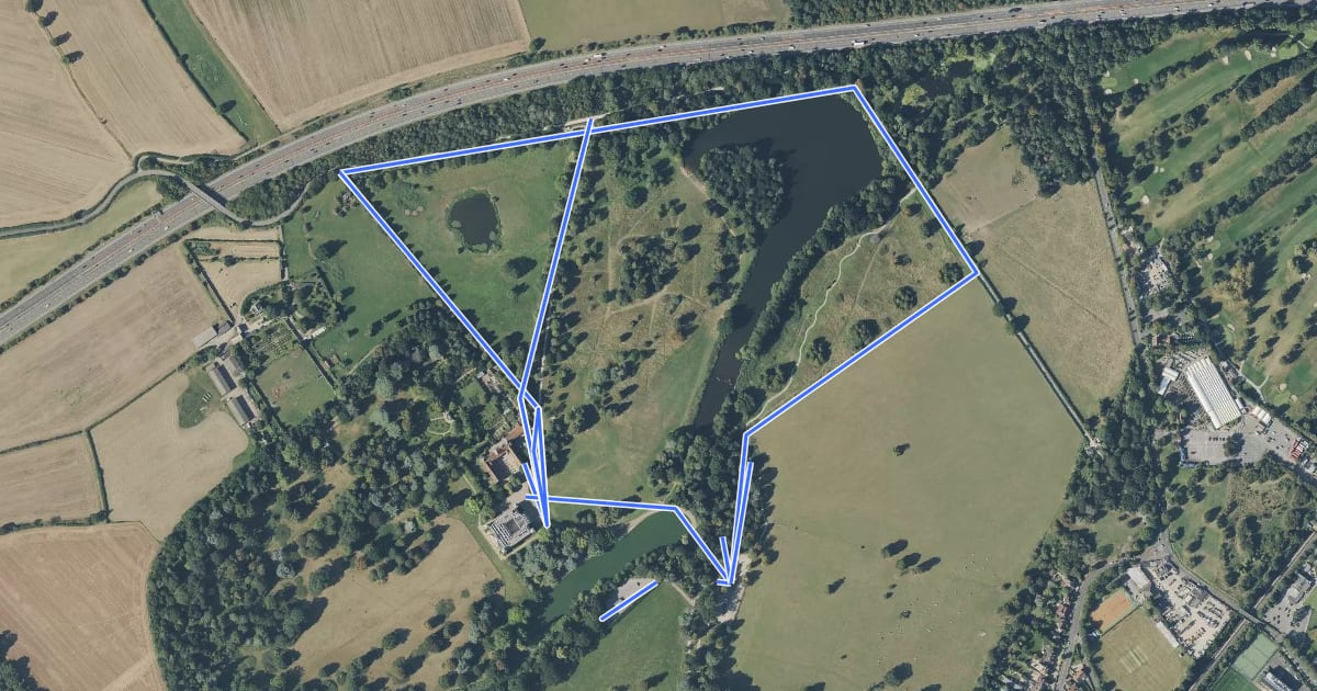 Маршрут Osterley Trail, Osterley на спутниковом снимке