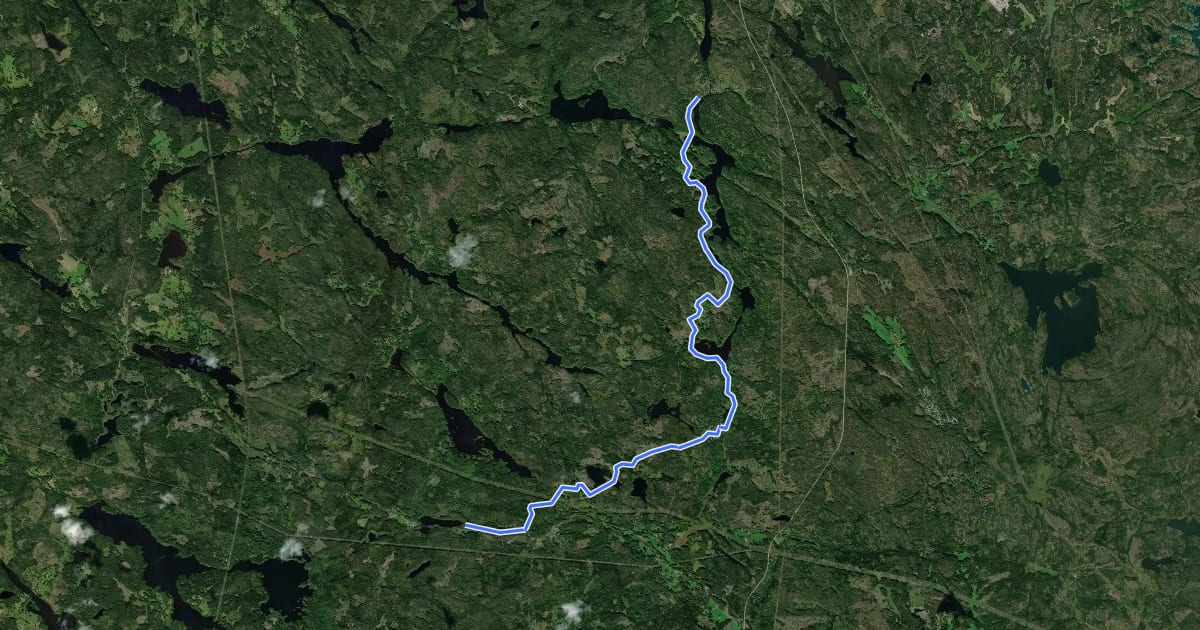 Маршрут Ostkustleden Etapp 4 Krokstorp - Mörtfors на спутниковом снимке
