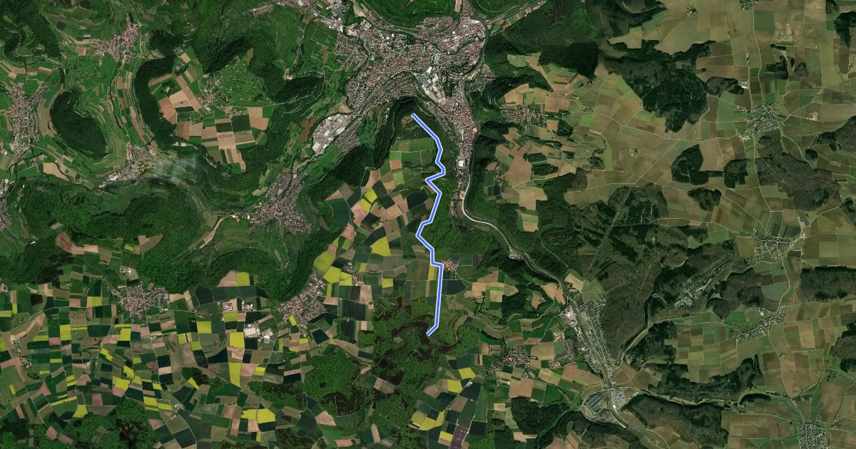 Маршрут Ostlandkreuz - Wittingen - Lontal на спутниковом снимке