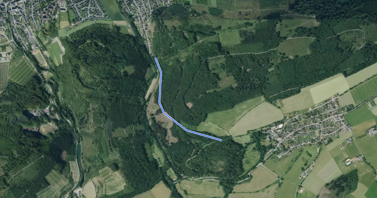 Маршрут Ostwig Rundweg O6 на спутниковом снимке