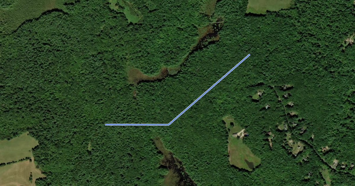 Маршрут Otis Hill Trail на спутниковом снимке