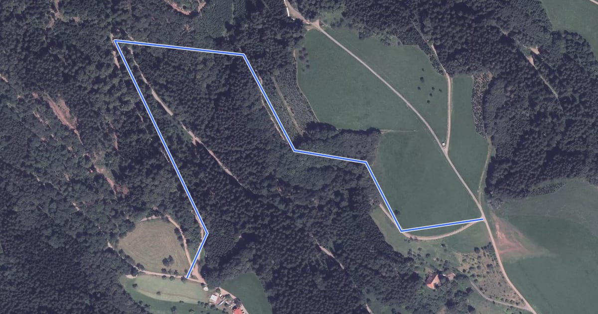 Маршрут Ottenbach Bei den Eichen - Zabern на спутниковом снимке
