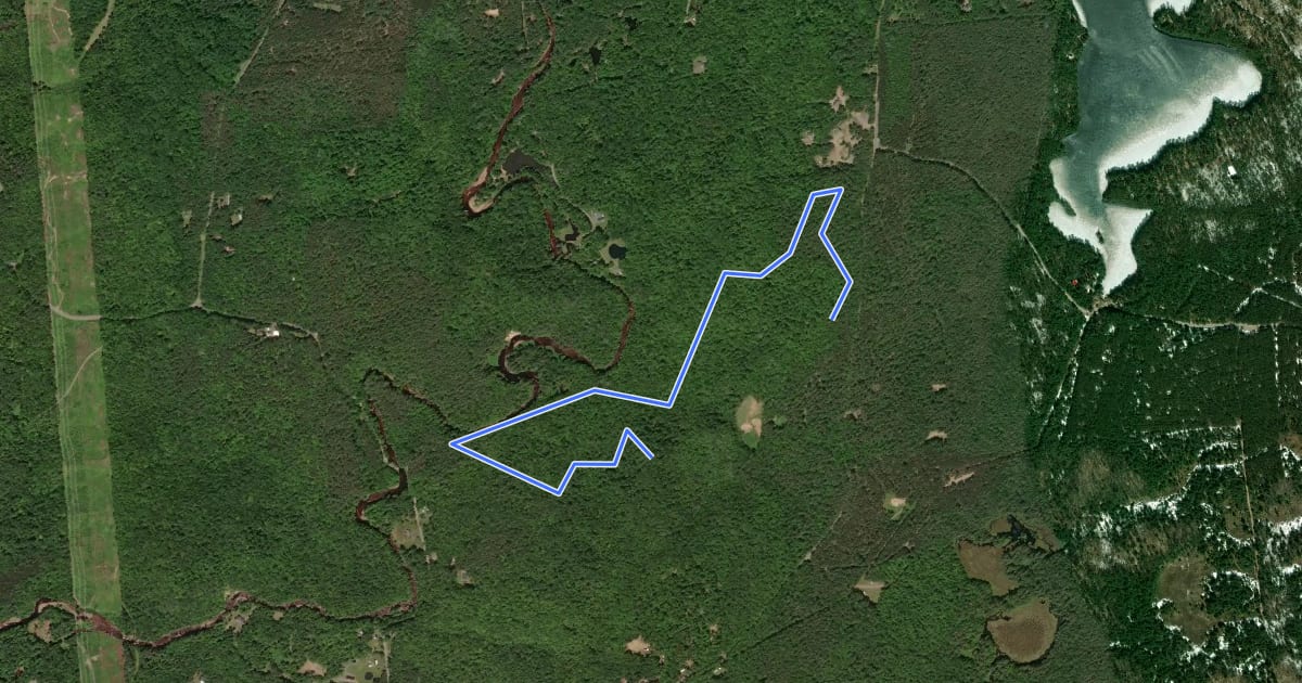 Маршрут Otter Creek - Independence River на спутниковом снимке