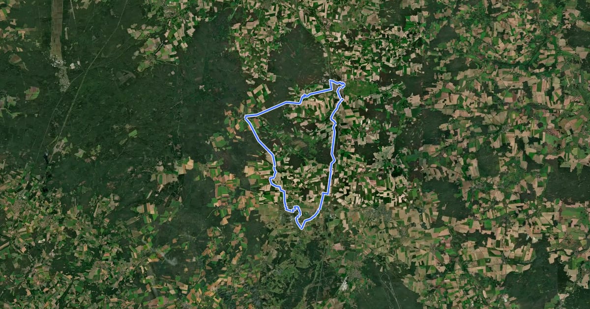 Маршрут Otter und Heide на спутниковом снимке