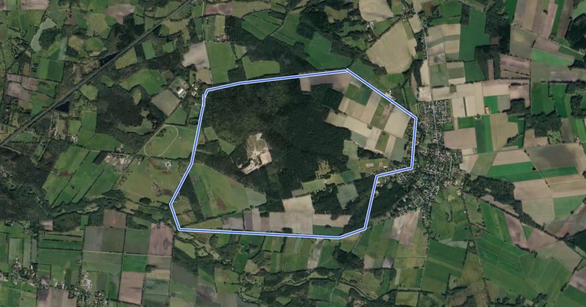 Маршрут Otterberg Wanderweg на спутниковом снимке
