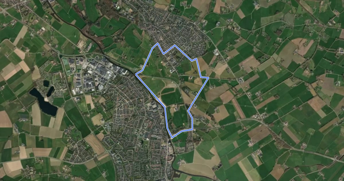 Маршрут Oude IJsselroute на спутниковом снимке