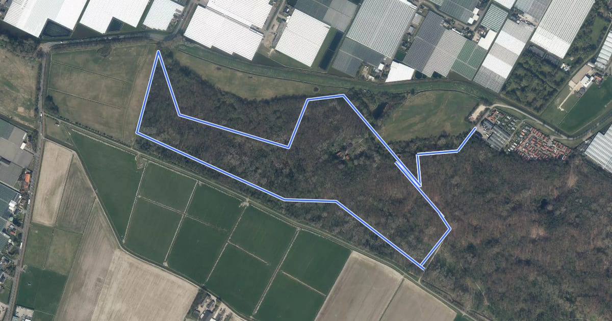 Маршрут Oude Koestalroute на спутниковом снимке