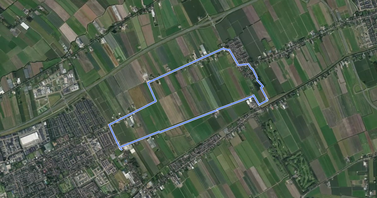 Маршрут Oudijkroute на спутниковом снимке