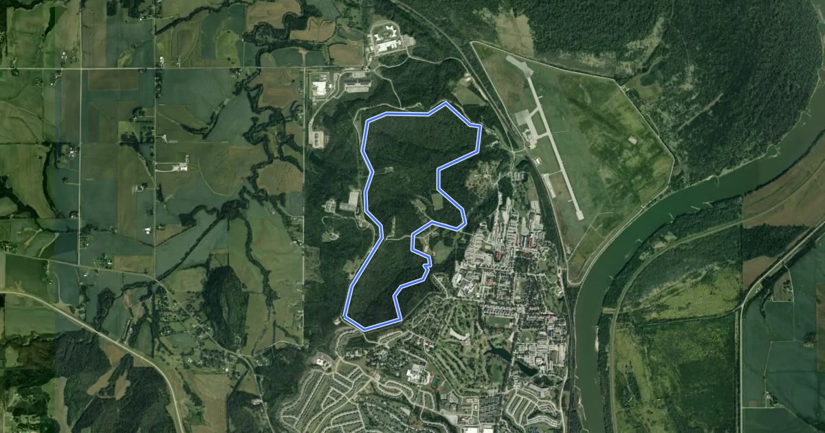 Маршрут Outer Loop на спутниковом снимке