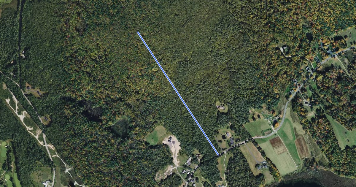 Маршрут Ovenbird Trail на спутниковом снимке