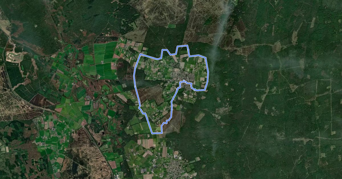 Маршрут Over Velden en Kampen на спутниковом снимке