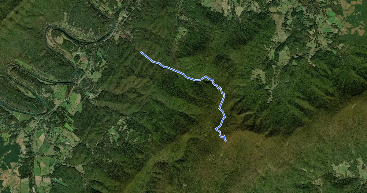 Маршрут Overall Run Trail на спутниковом снимке