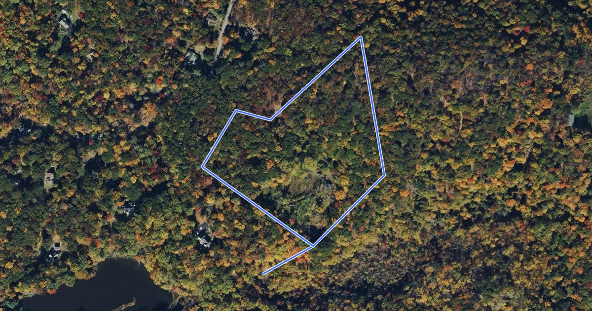 Маршрут Overlook Loop на спутниковом снимке
