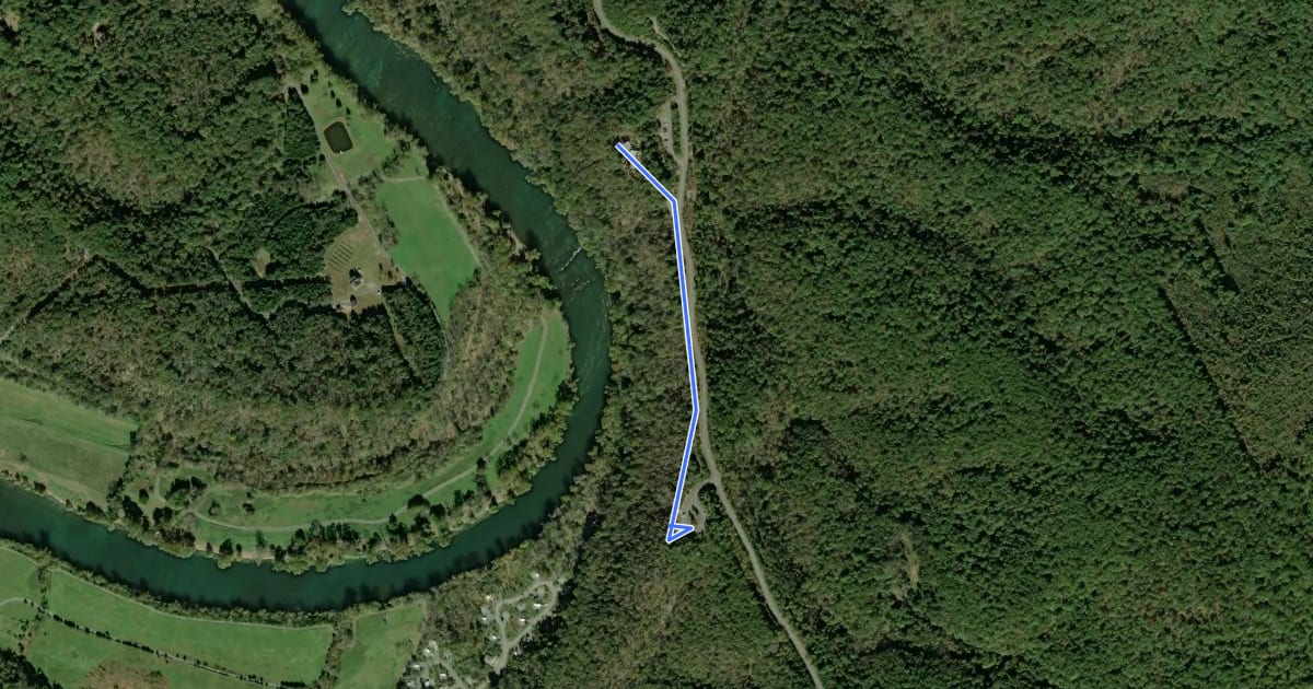 Маршрут Overlook Trail на спутниковом снимке