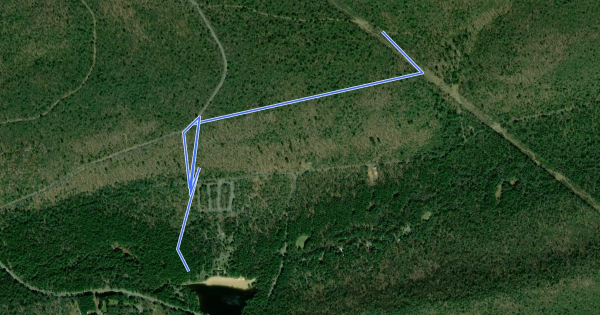 Маршрут Overlook Trail на спутниковом снимке